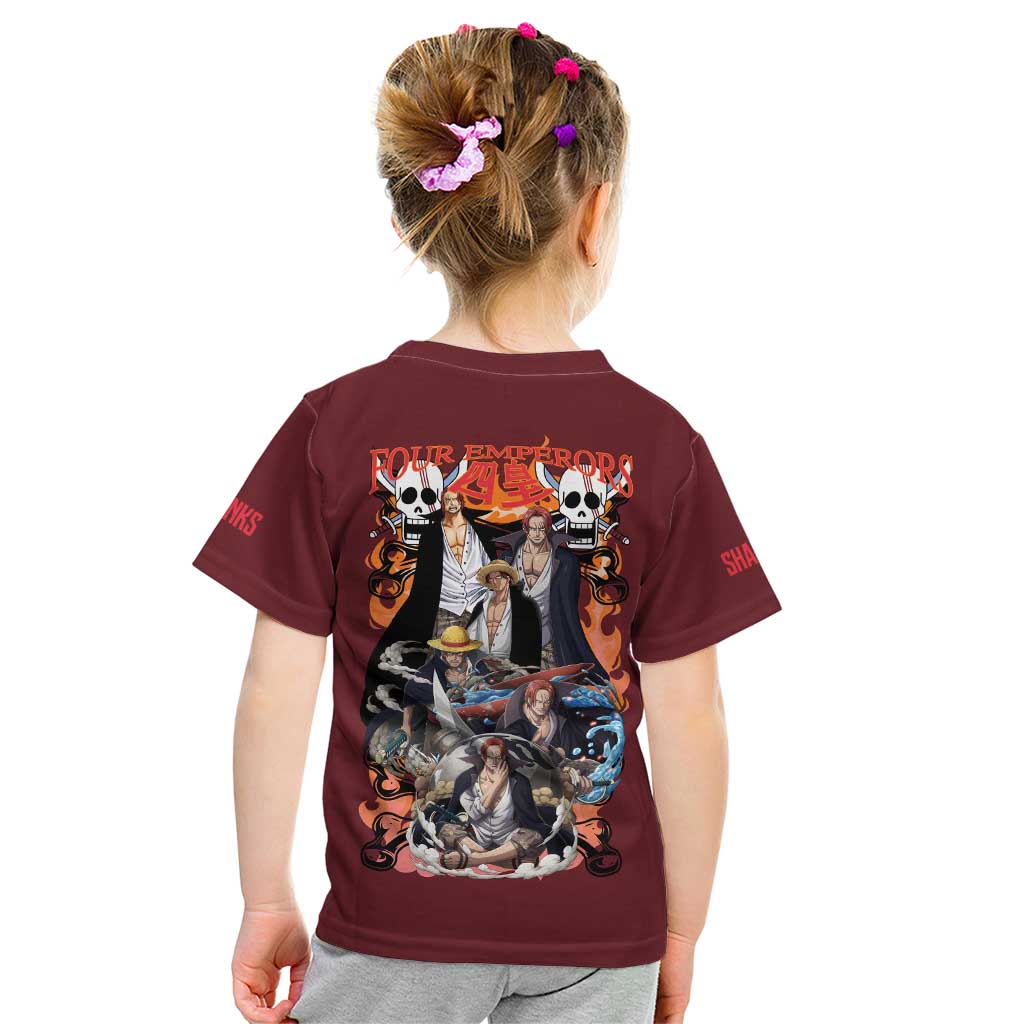 Shanks V3 One Piece Kid T Shirt Japan Anime Style - The Mazicc