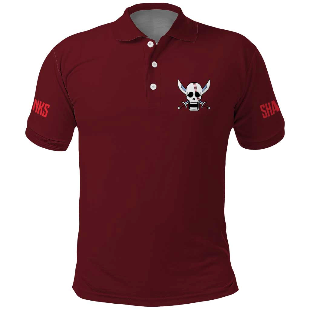 Shanks V3 One Piece Polo Shirt Japan Anime Style - The Mazicc