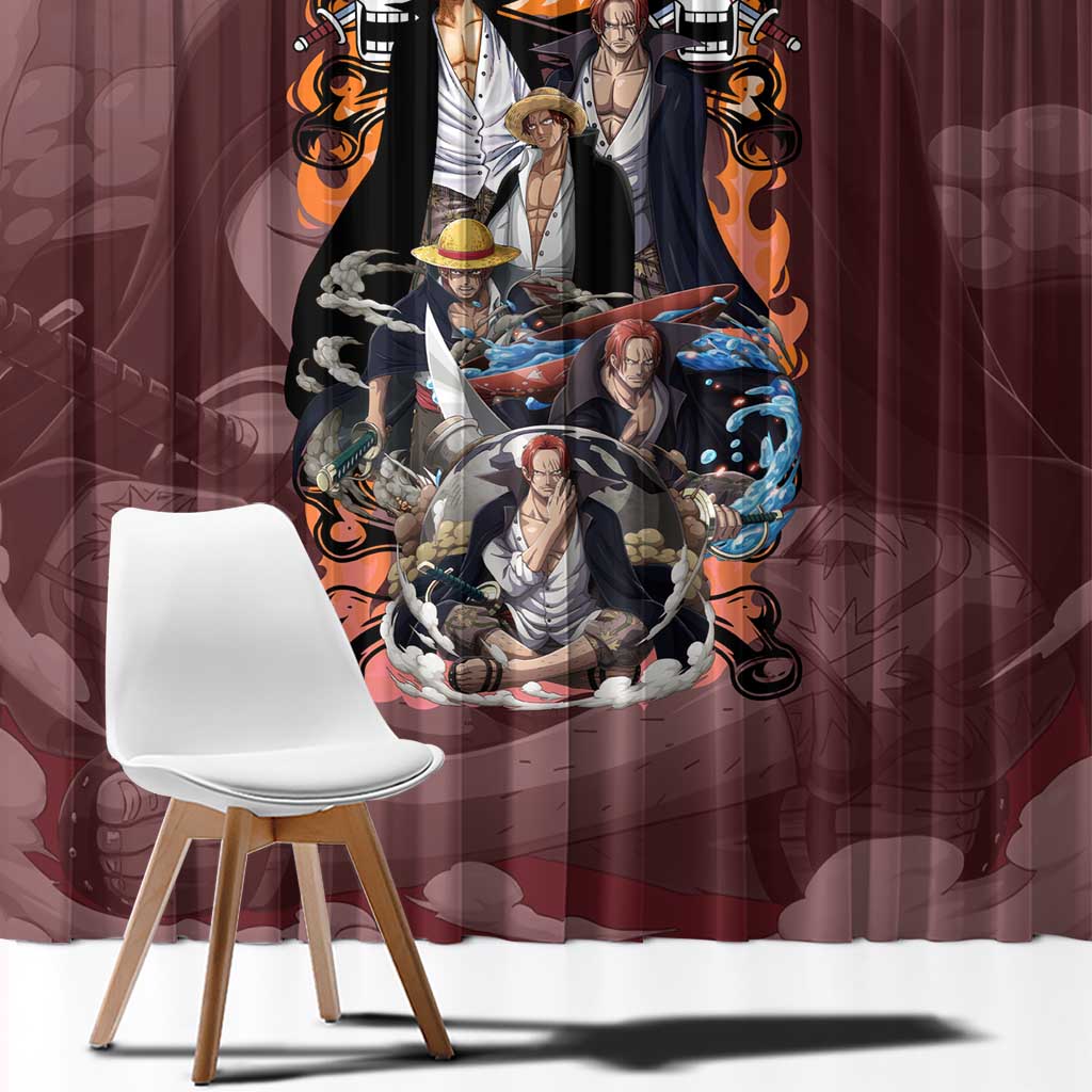 Shanks V3 One Piece Window Curtain Japan Anime Style - The Mazicc