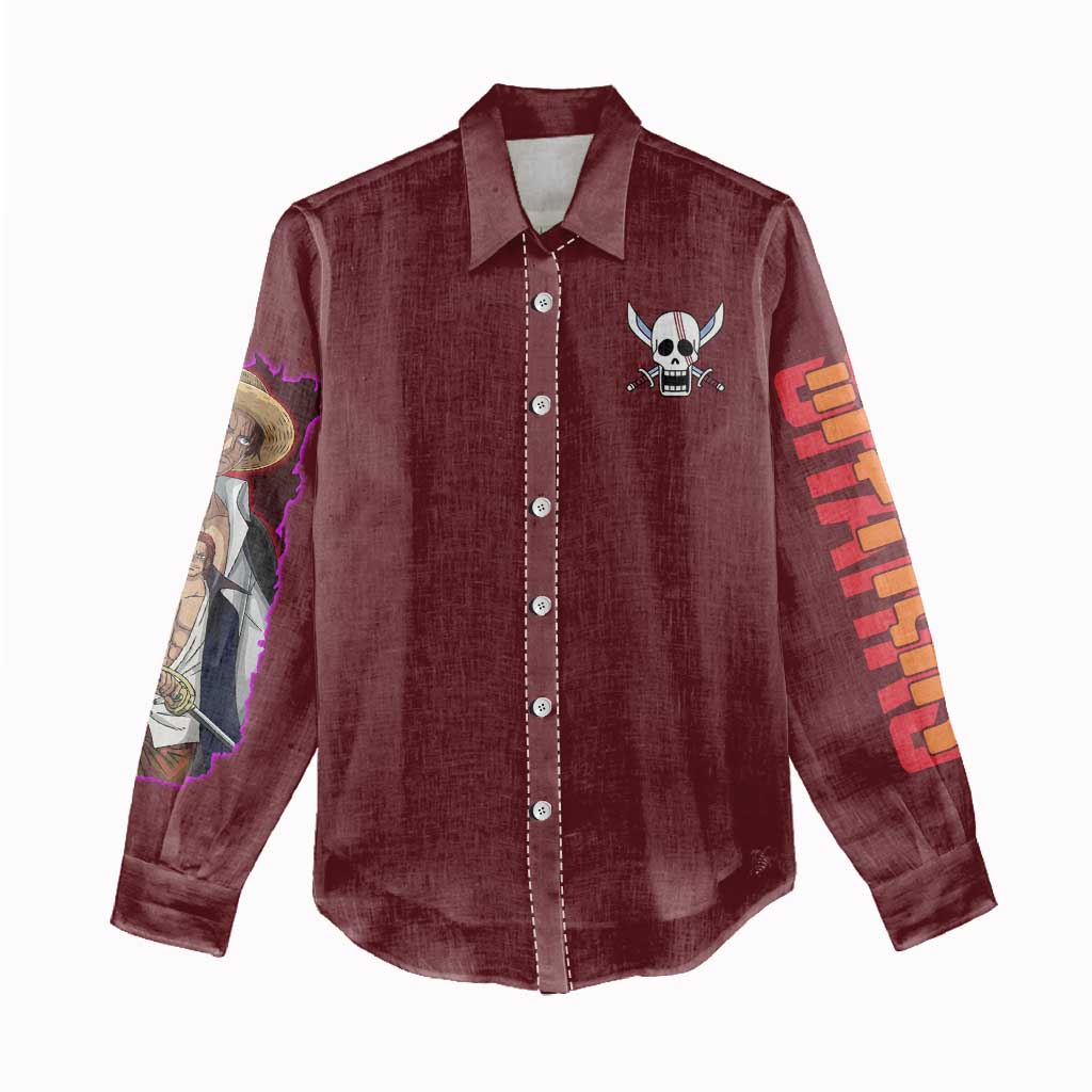 Shanks V3 One Piece Women Casual Shirt Japan Anime Style - The Mazicc