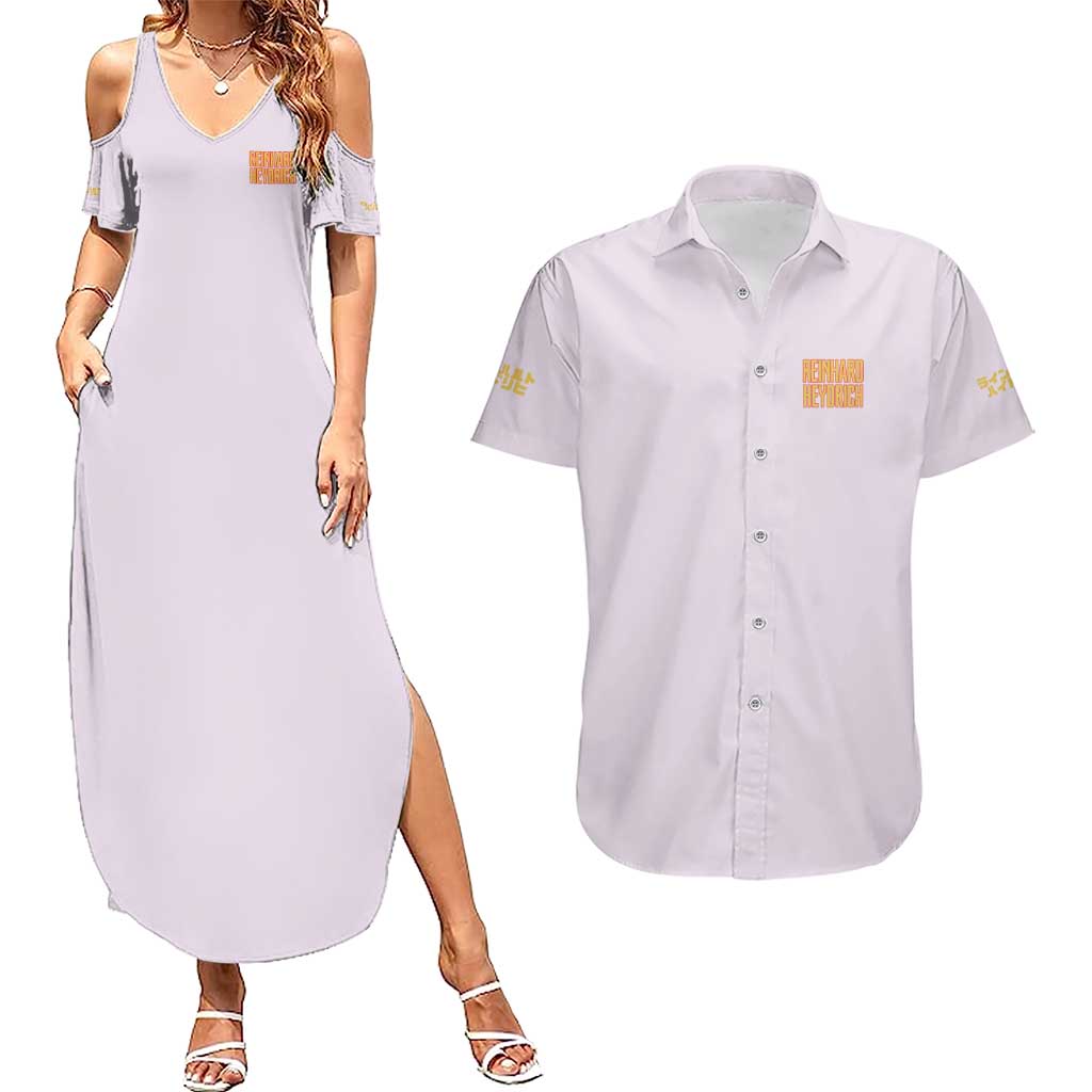 Reinhard Heydrich Dies Irae Couples Matching Summer Maxi Dress and Hawaiian Shirt Japan Anime Style - The Mazicc