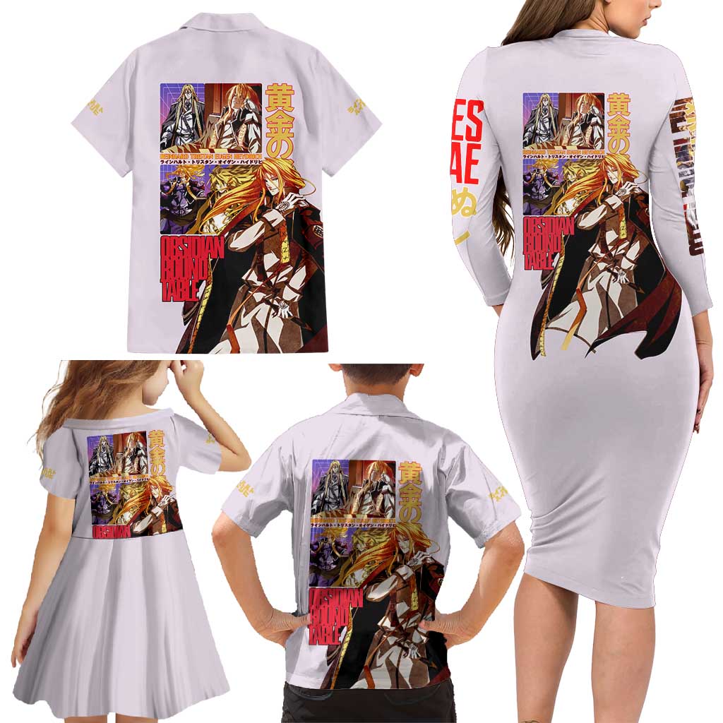 Reinhard Heydrich Dies Irae Family Matching Long Sleeve Bodycon Dress and Hawaiian Shirt Japan Anime Style - The Mazicc