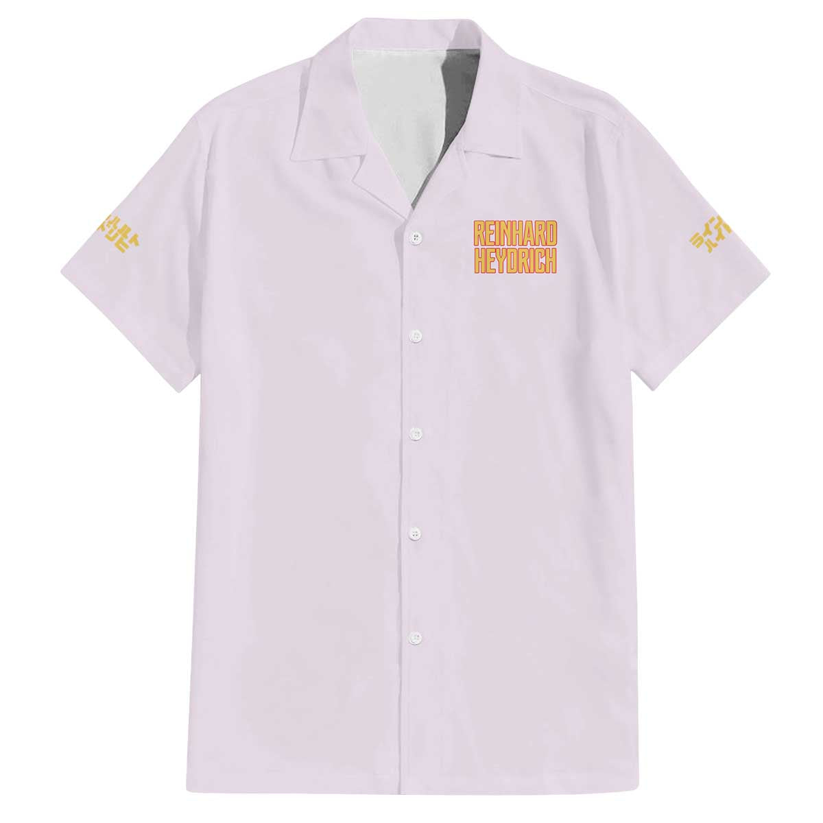 Reinhard Heydrich Dies Irae Family Matching Off The Shoulder Long Sleeve Dress and Hawaiian Shirt Japan Anime Style - The Mazicc