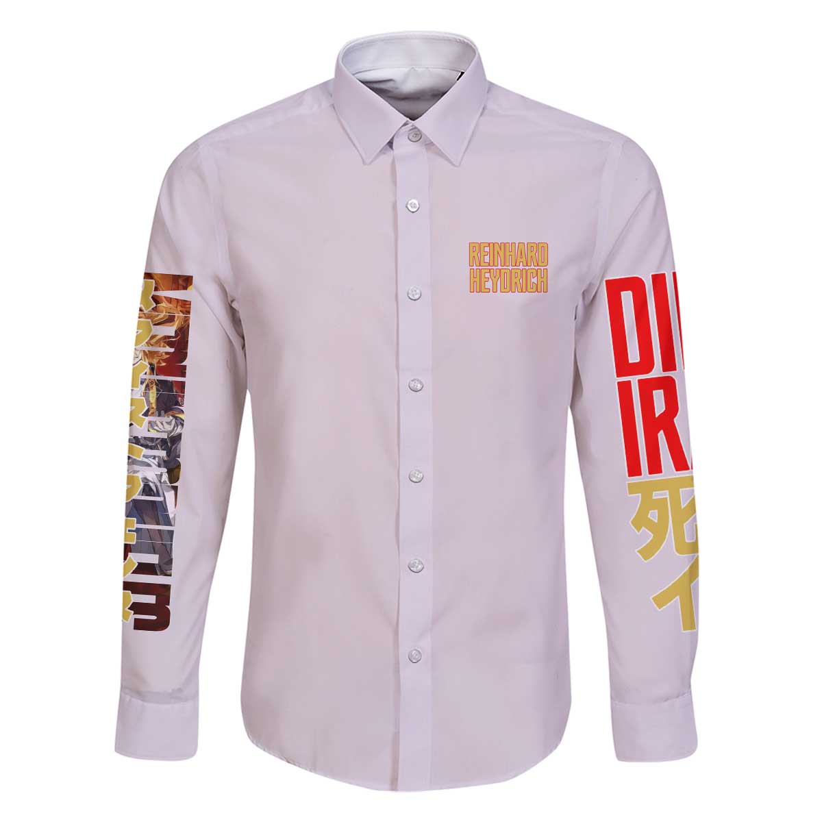 Reinhard Heydrich Dies Irae Family Matching Off The Shoulder Long Sleeve Dress and Hawaiian Shirt Japan Anime Style - The Mazicc