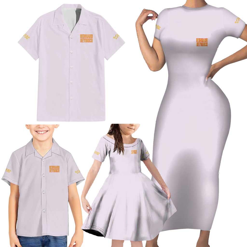 Reinhard Heydrich Dies Irae Family Matching Short Sleeve Bodycon Dress and Hawaiian Shirt Japan Anime Style - The Mazicc