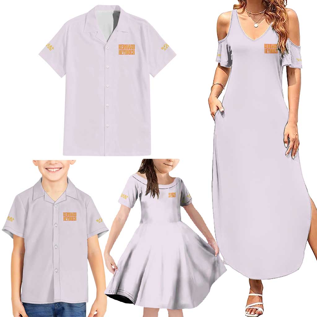 Reinhard Heydrich Dies Irae Family Matching Summer Maxi Dress and Hawaiian Shirt Japan Anime Style - The Mazicc