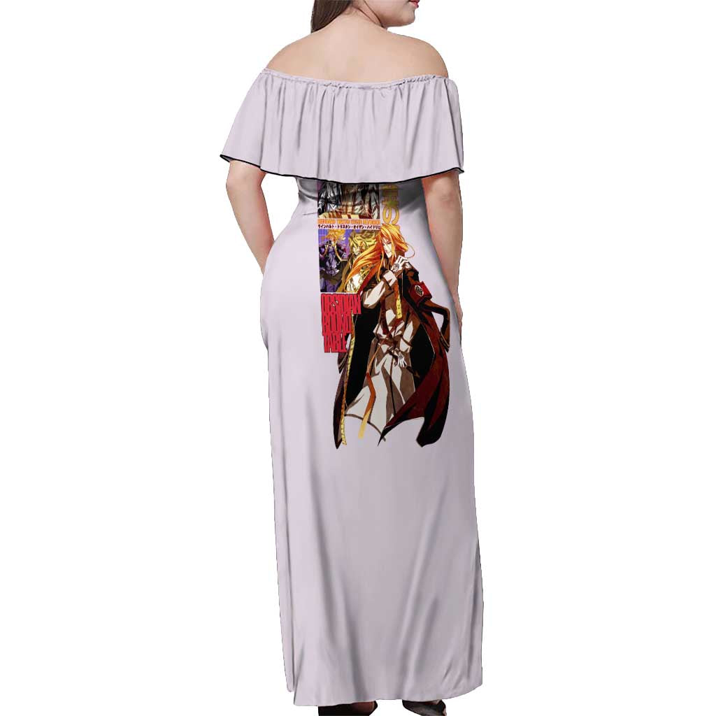 Reinhard Heydrich Dies Irae Off Shoulder Maxi Dress Japan Anime Style - The Mazicc