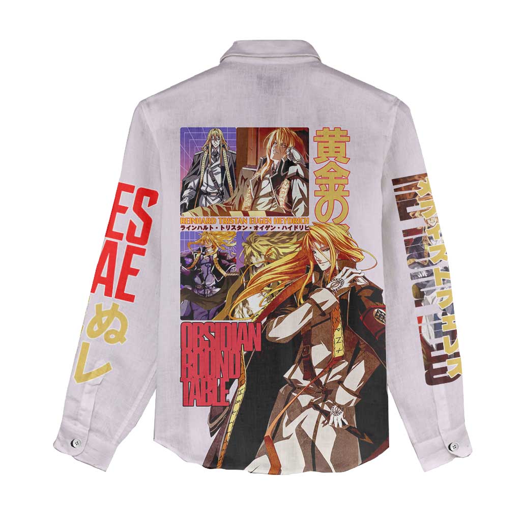 Reinhard Heydrich Dies Irae Women Casual Shirt Japan Anime Style - The Mazicc