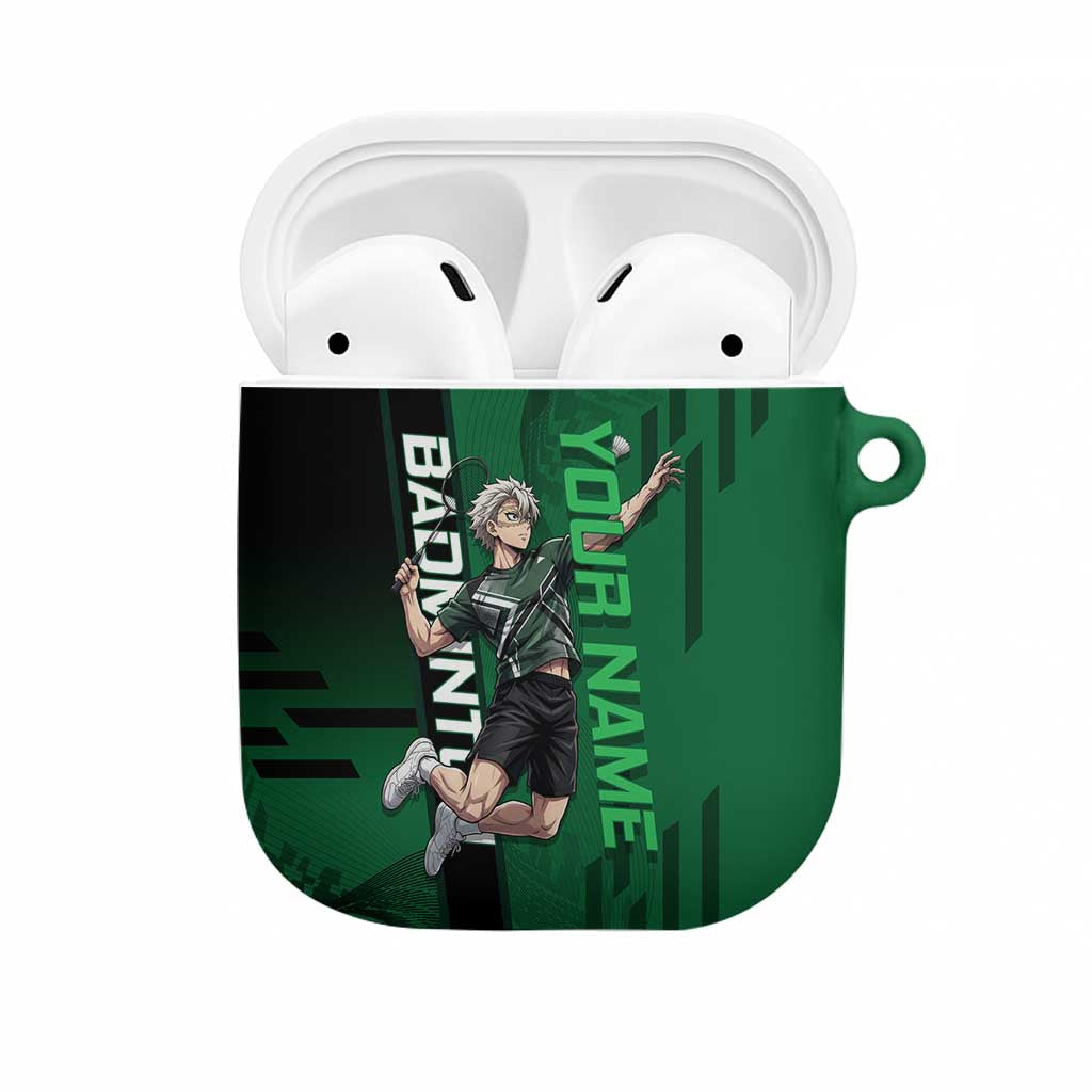 Personalized Shinazugawa Sanemi Badminton AirPods Case Design with Jump Shot Pose - The Mazicc