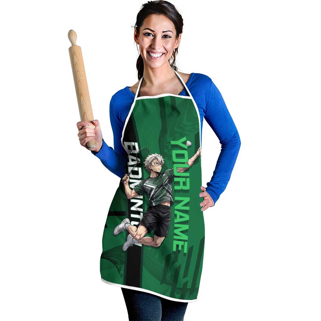 Personalized Shinazugawa Sanemi Badminton Apron Design with Jump Shot Pose - The Mazicc