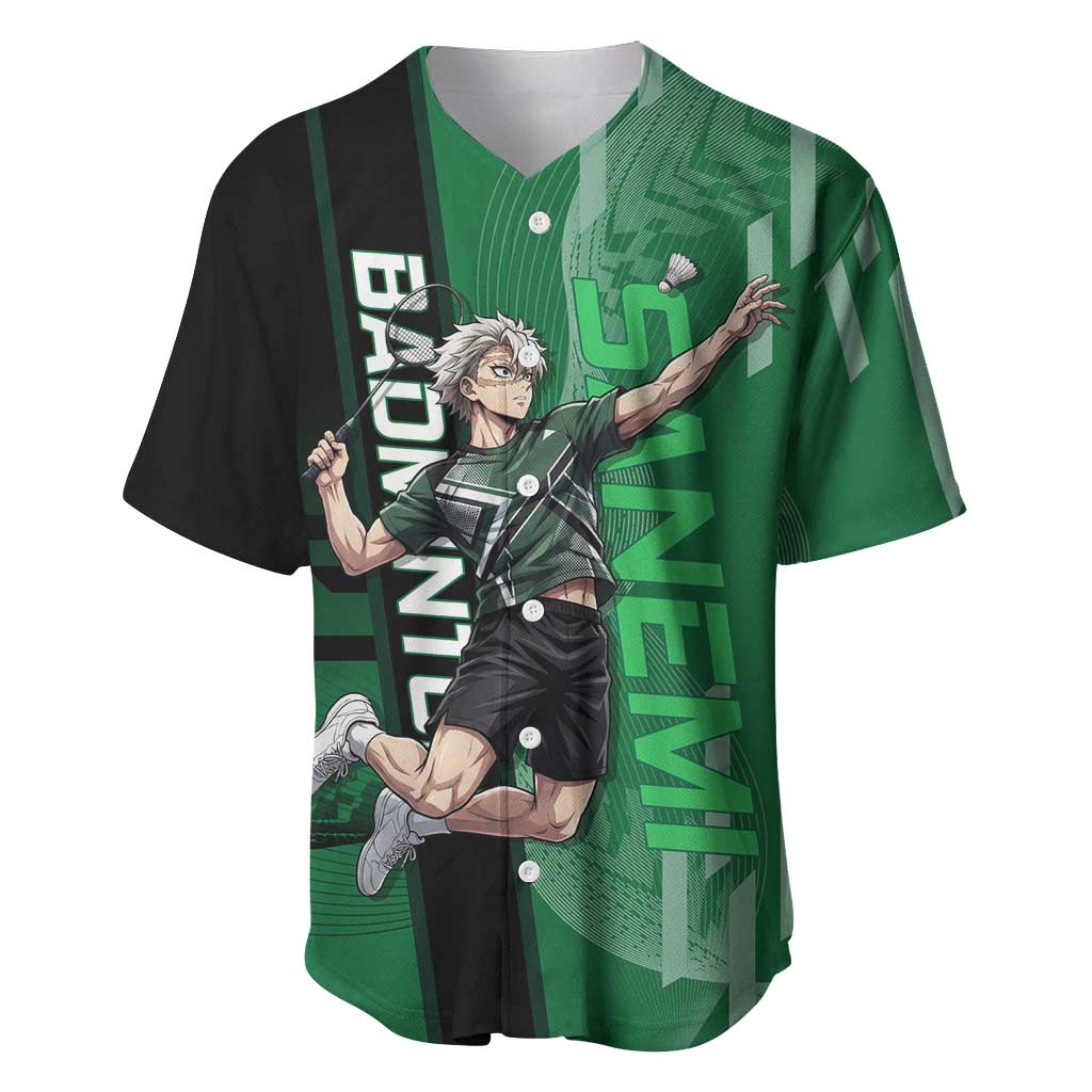 Personalized Shinazugawa Sanemi Badminton Baseball Jersey Design with Jump Shot Pose - The Mazicc