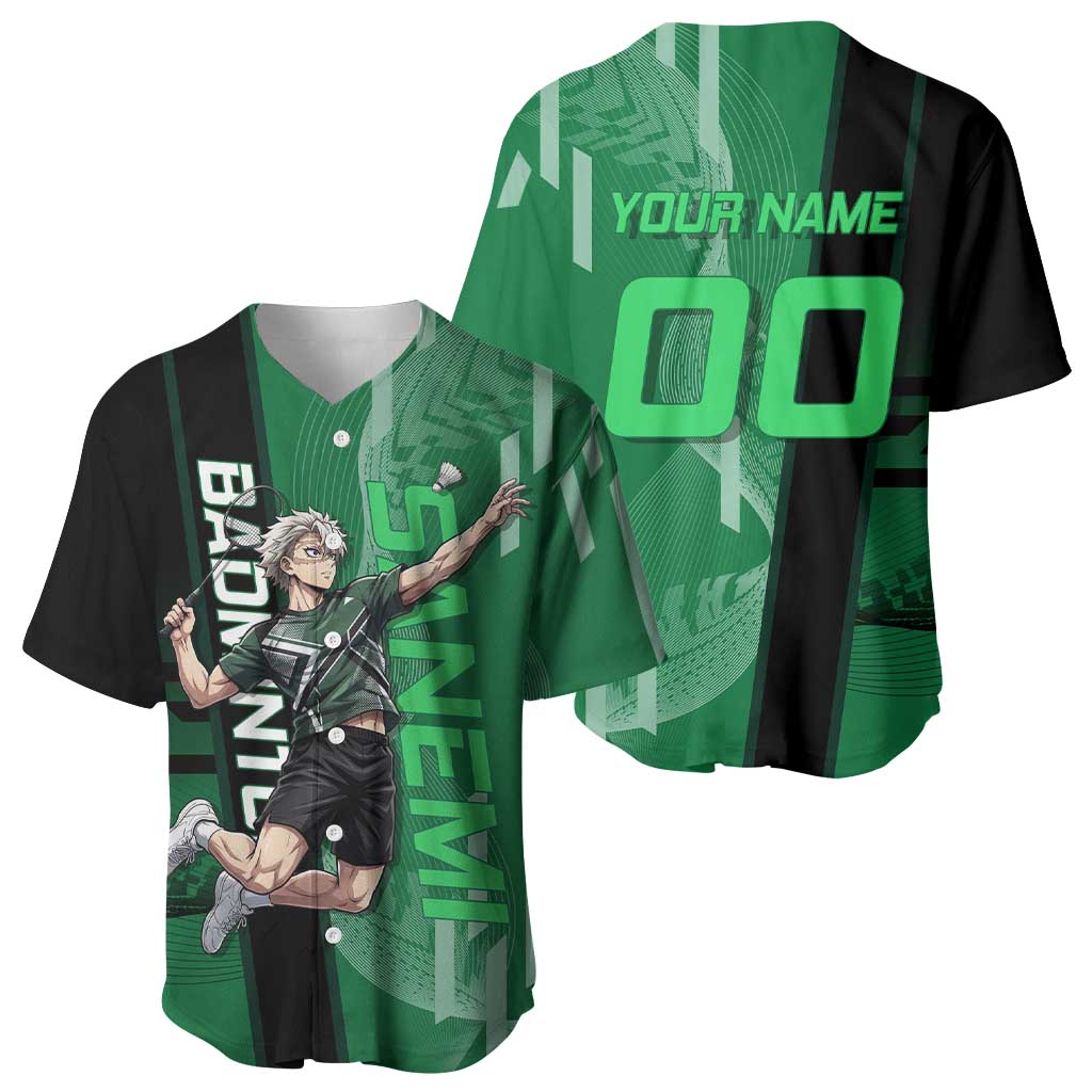 Personalized Shinazugawa Sanemi Badminton Baseball Jersey Design with Jump Shot Pose - The Mazicc