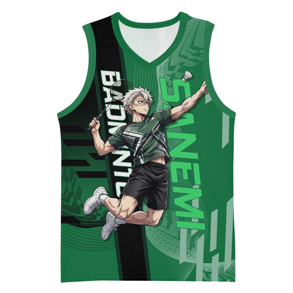 Personalized Shinazugawa Sanemi Badminton Basketball Jersey Design with Jump Shot Pose - The Mazicc