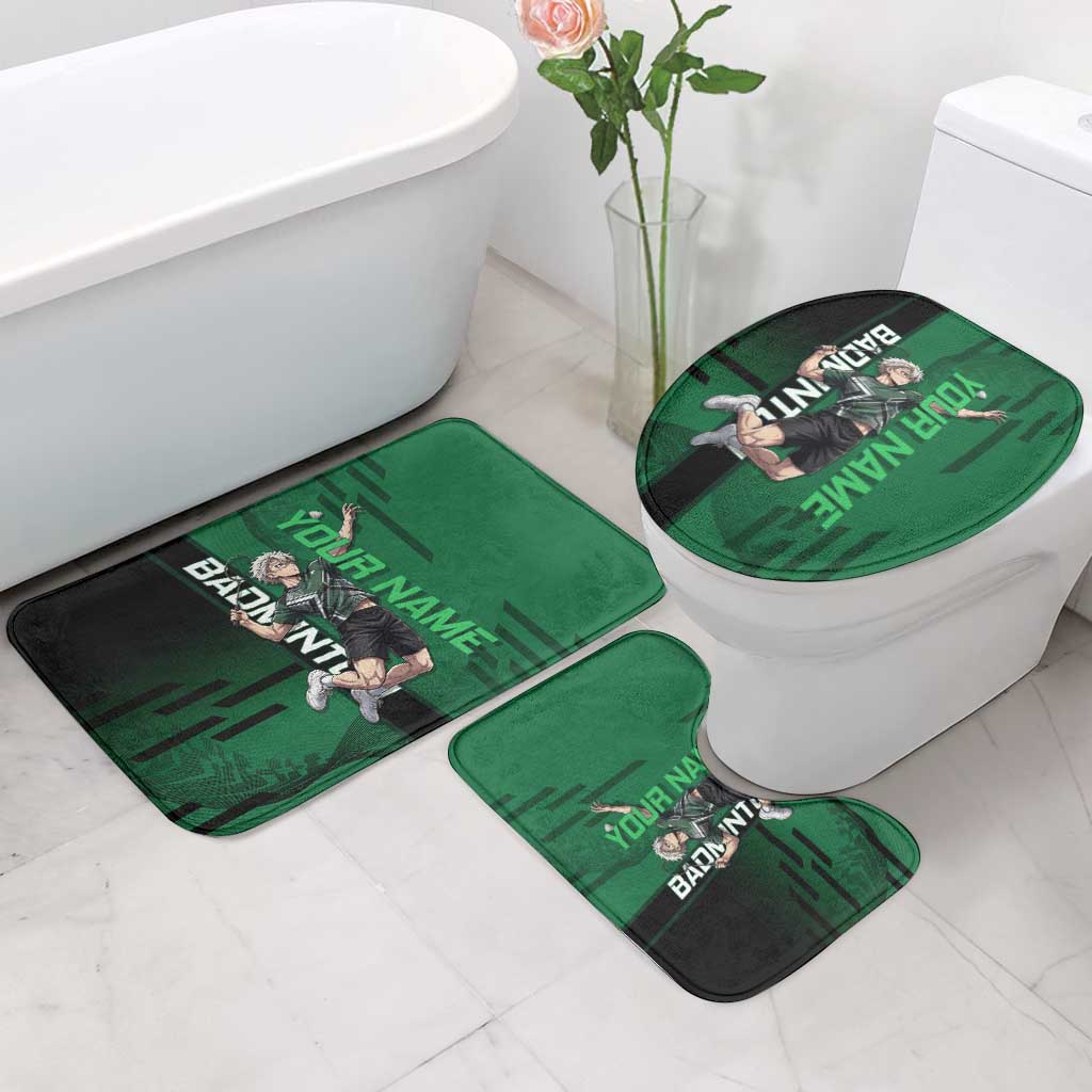 Personalized Shinazugawa Sanemi Badminton Bathroom Set Design with Jump Shot Pose - The Mazicc