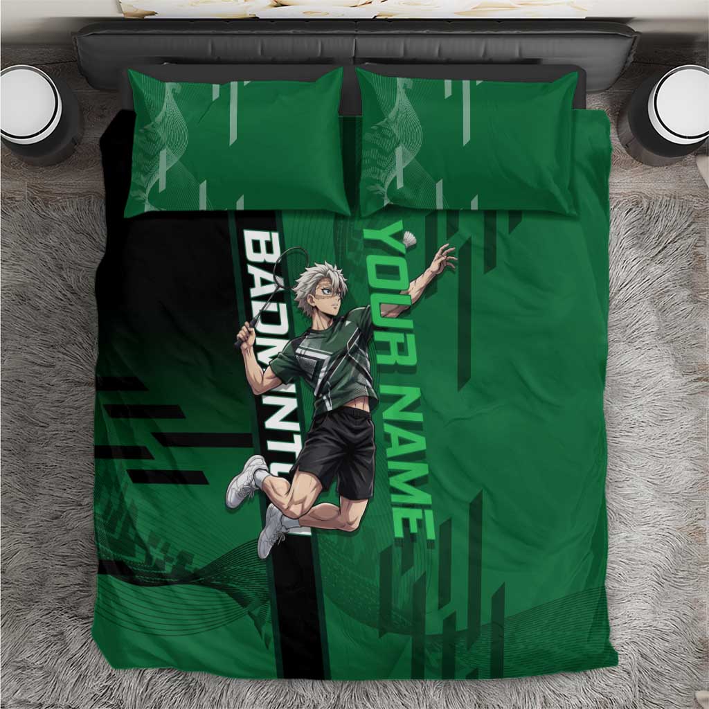 Personalized Shinazugawa Sanemi Badminton Bedding Set Design with Jump Shot Pose - The Mazicc