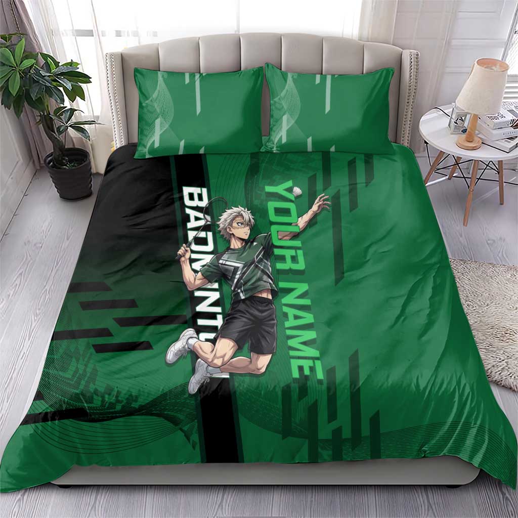 Personalized Shinazugawa Sanemi Badminton Bedding Set Design with Jump Shot Pose - The Mazicc