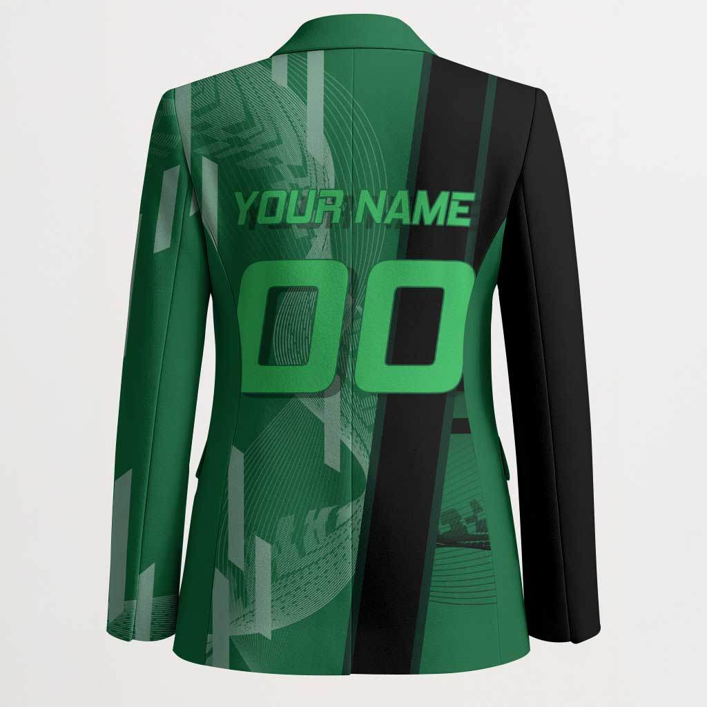Personalized Shinazugawa Sanemi Badminton Blazer Design with Jump Shot Pose - The Mazicc