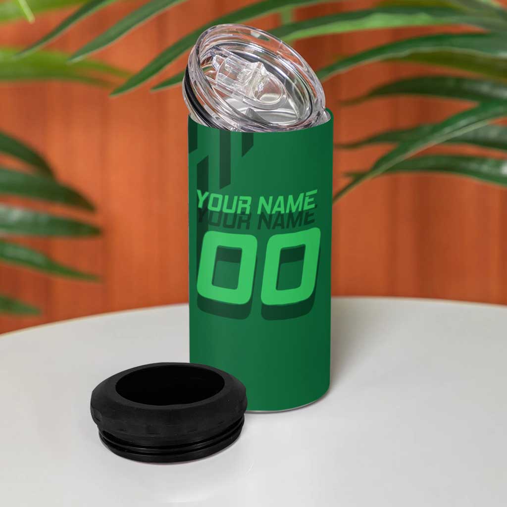 Personalized Shinazugawa Sanemi Badminton 4 in 1 Can Cooler Tumbler Design with Jump Shot Pose - The Mazicc