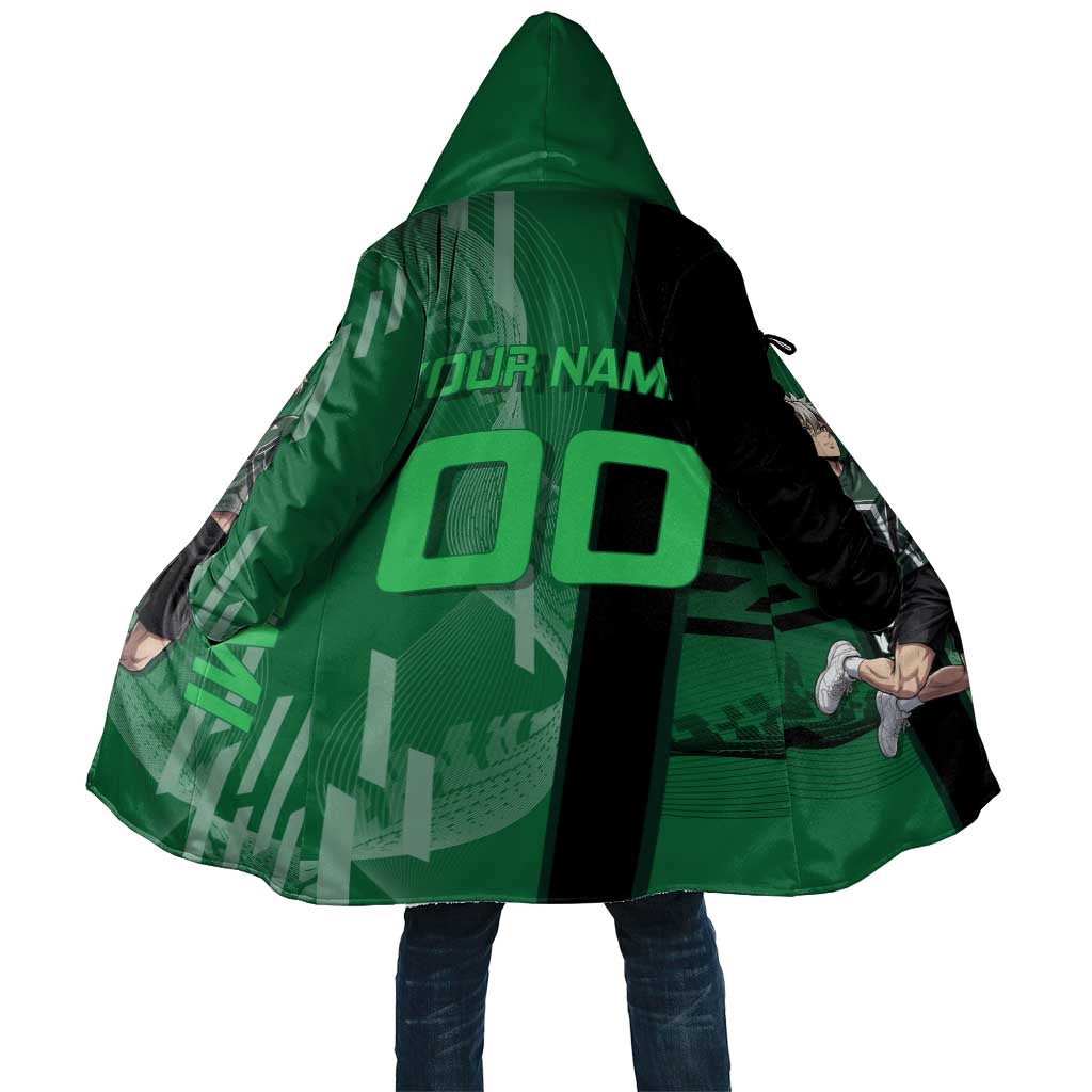 Personalized Shinazugawa Sanemi Badminton Cloak Design with Jump Shot Pose - The Mazicc