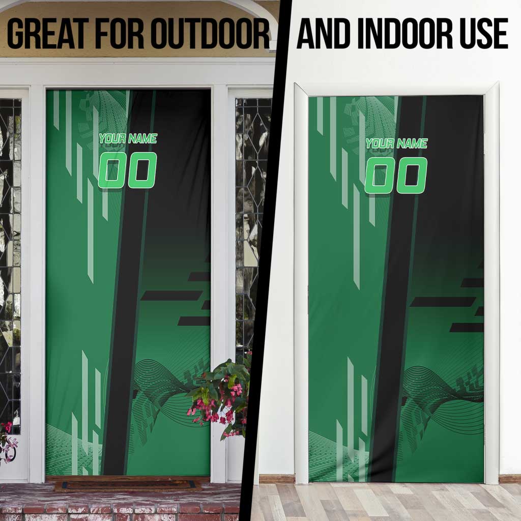 Personalized Shinazugawa Sanemi Badminton Door Cover Design with Jump Shot Pose - The Mazicc