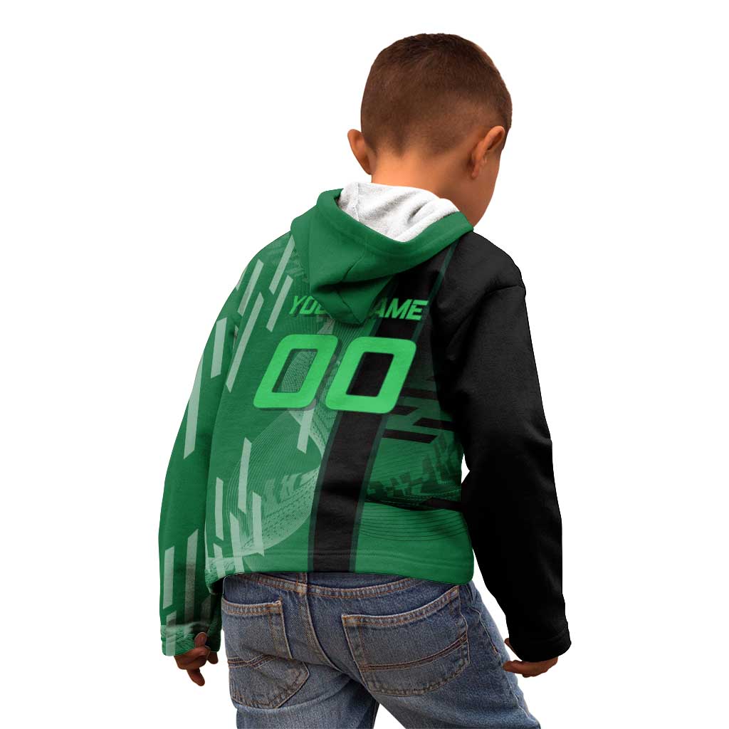 Personalized Shinazugawa Sanemi Badminton Kid Hoodie Design with Jump Shot Pose - The Mazicc