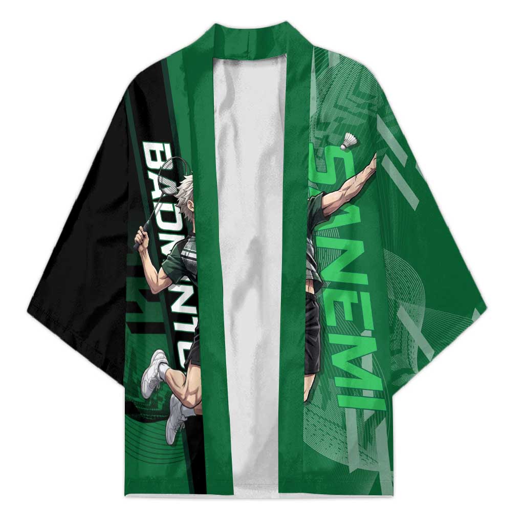 Personalized Shinazugawa Sanemi Badminton Kimono Design with Jump Shot Pose - The Mazicc
