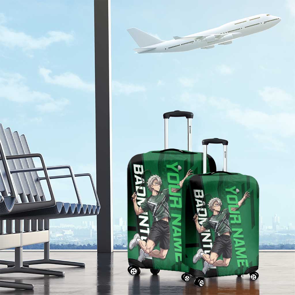 Personalized Shinazugawa Sanemi Badminton Luggage Cover Design with Jump Shot Pose - The Mazicc