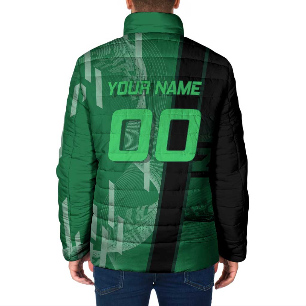 Personalized Shinazugawa Sanemi Badminton Padded Jacket Design with Jump Shot Pose - The Mazicc