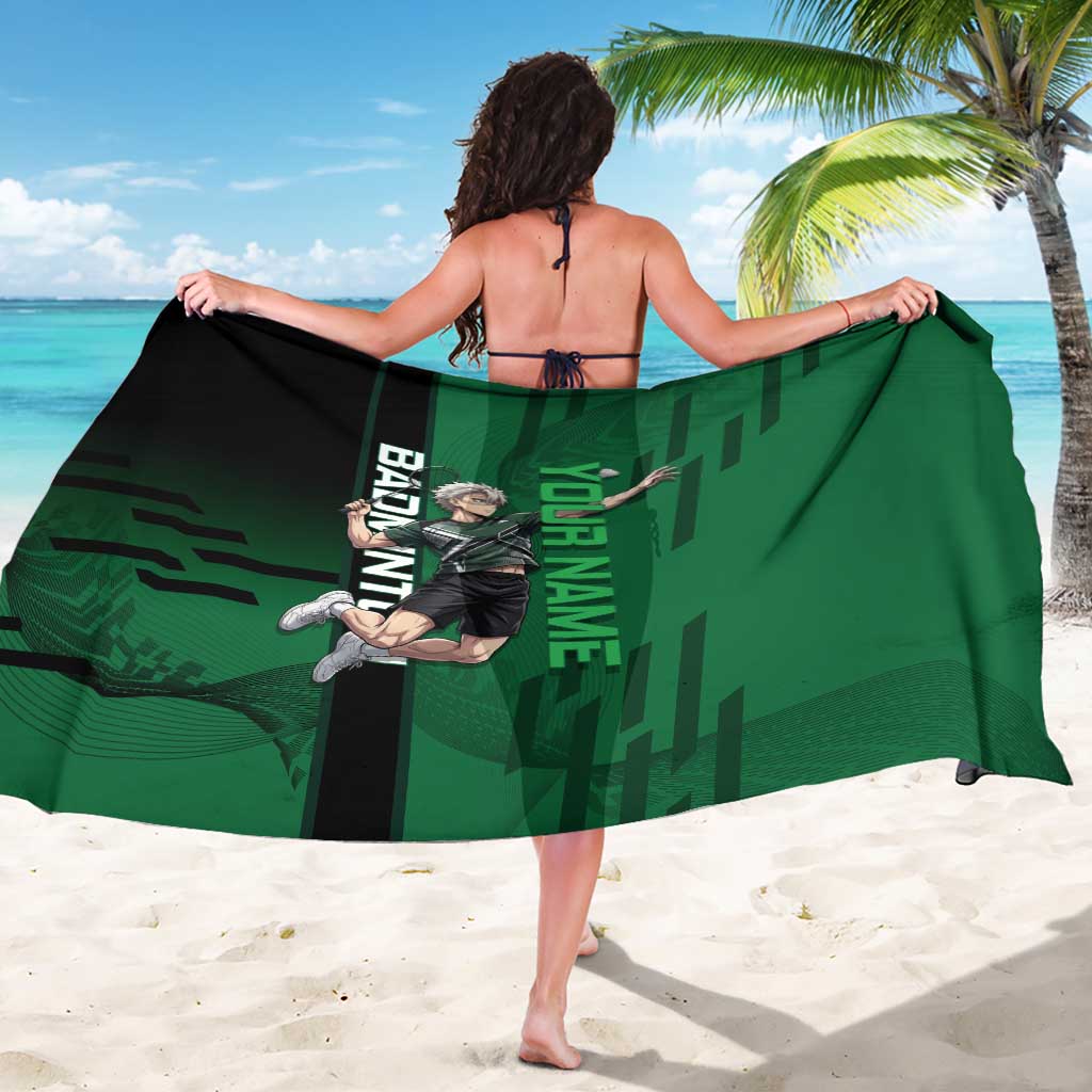 Personalized Shinazugawa Sanemi Badminton Sarong Design with Jump Shot Pose - The Mazicc