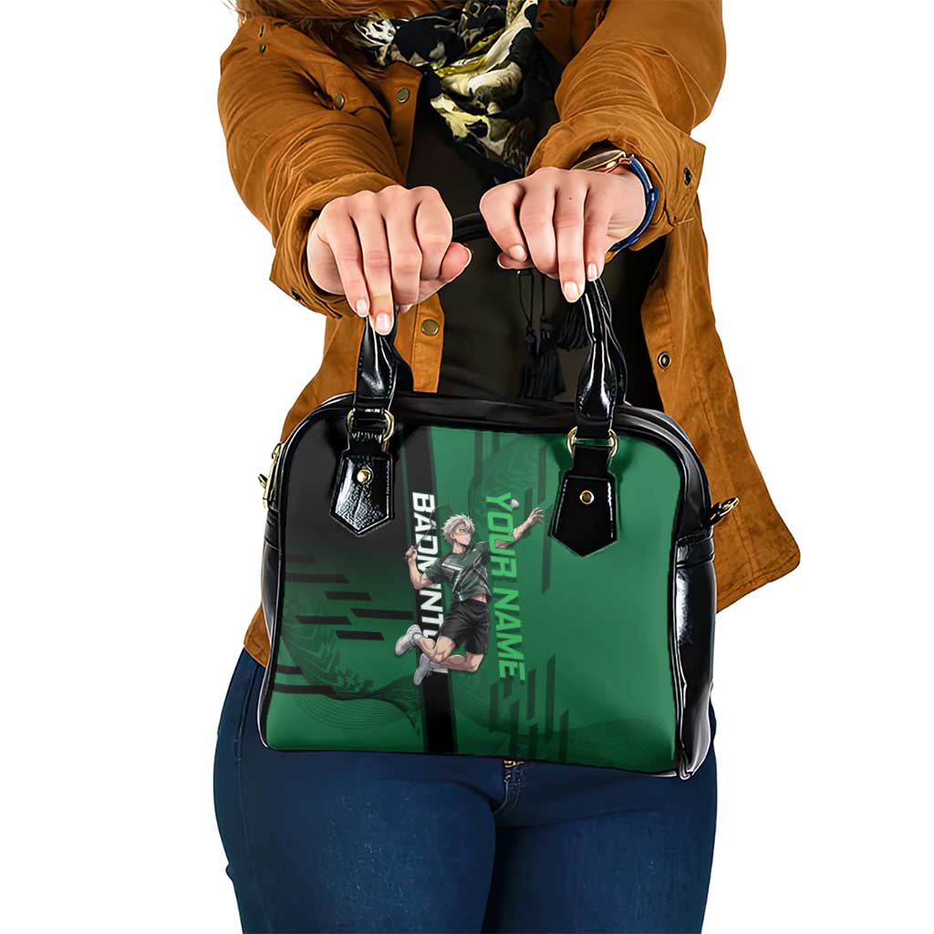 Personalized Shinazugawa Sanemi Badminton Shoulder Handbag Design with Jump Shot Pose - The Mazicc