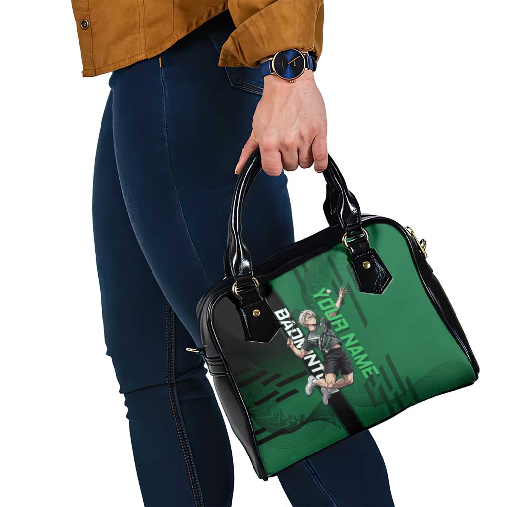 Personalized Shinazugawa Sanemi Badminton Shoulder Handbag Design with Jump Shot Pose - The Mazicc