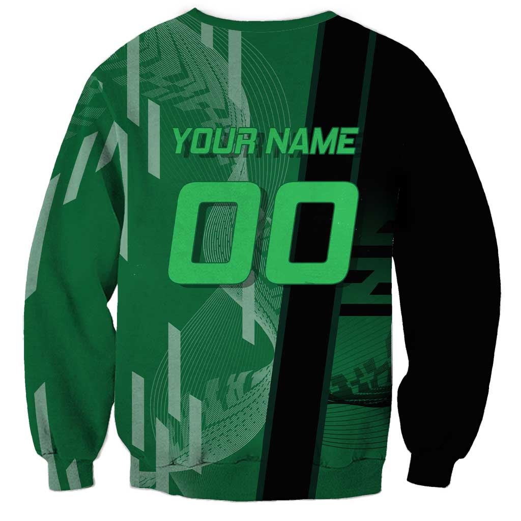 Personalized Shinazugawa Sanemi Badminton Sweatshirt Design with Jump Shot Pose - The Mazicc