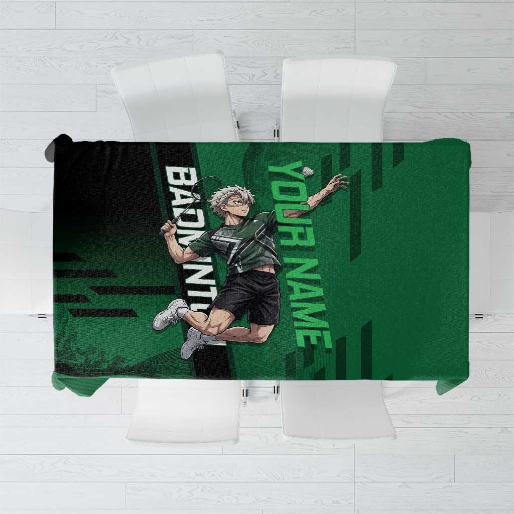 Personalized Shinazugawa Sanemi Badminton Tablecloth Design with Jump Shot Pose - The Mazicc
