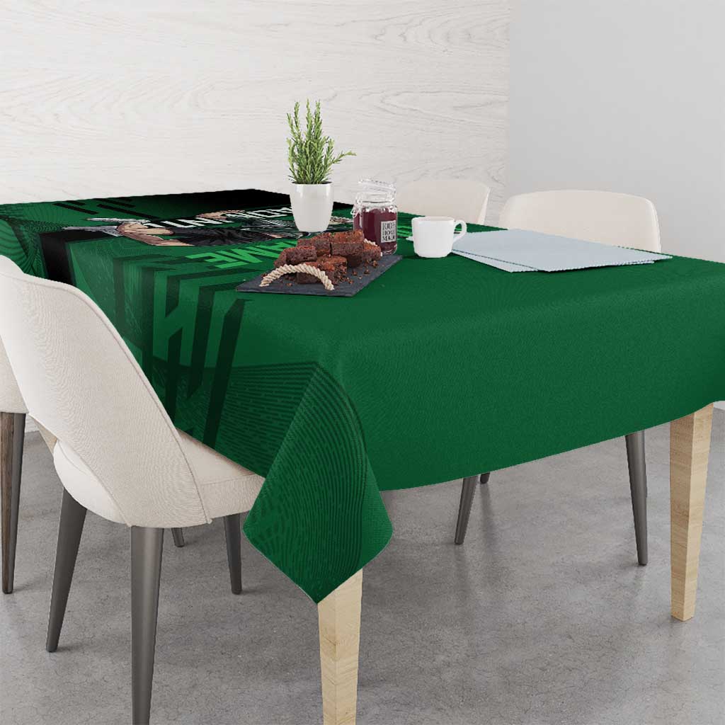 Personalized Shinazugawa Sanemi Badminton Tablecloth Design with Jump Shot Pose - The Mazicc