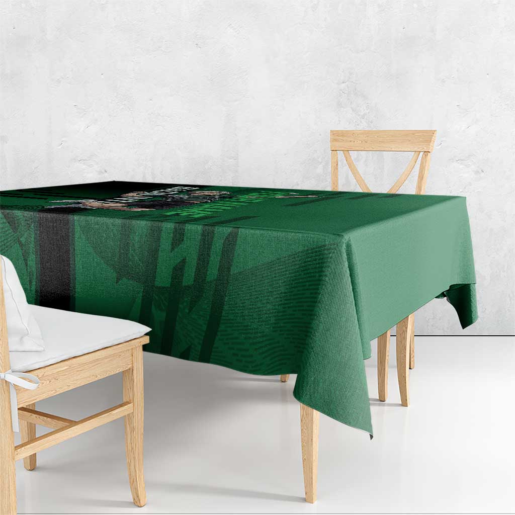 Personalized Shinazugawa Sanemi Badminton Tablecloth Design with Jump Shot Pose - The Mazicc
