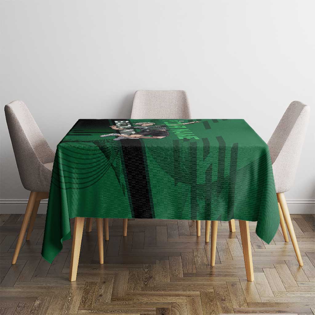 Personalized Shinazugawa Sanemi Badminton Tablecloth Design with Jump Shot Pose - The Mazicc