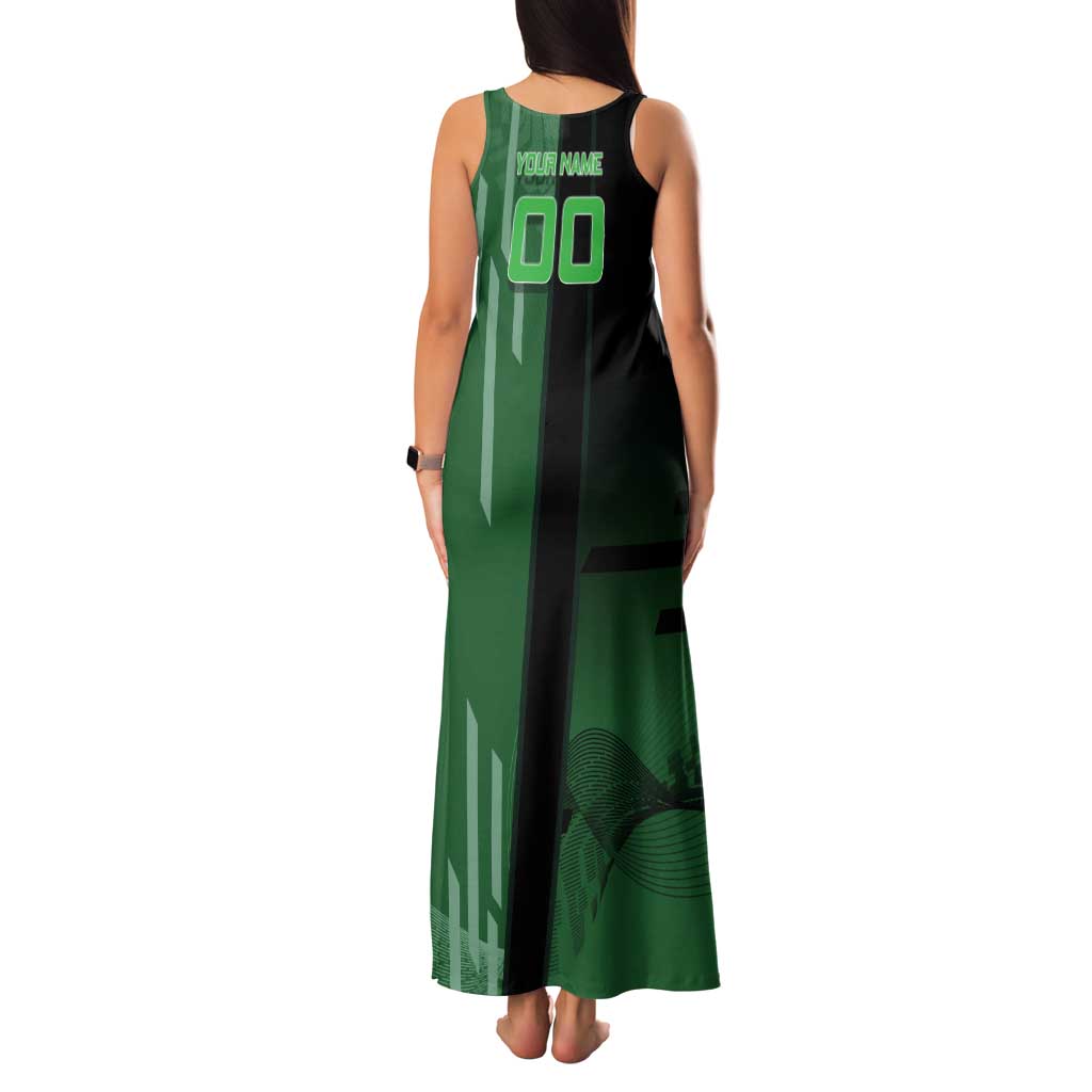 Personalized Shinazugawa Sanemi Badminton Tank Maxi Dress Design with Jump Shot Pose - The Mazicc