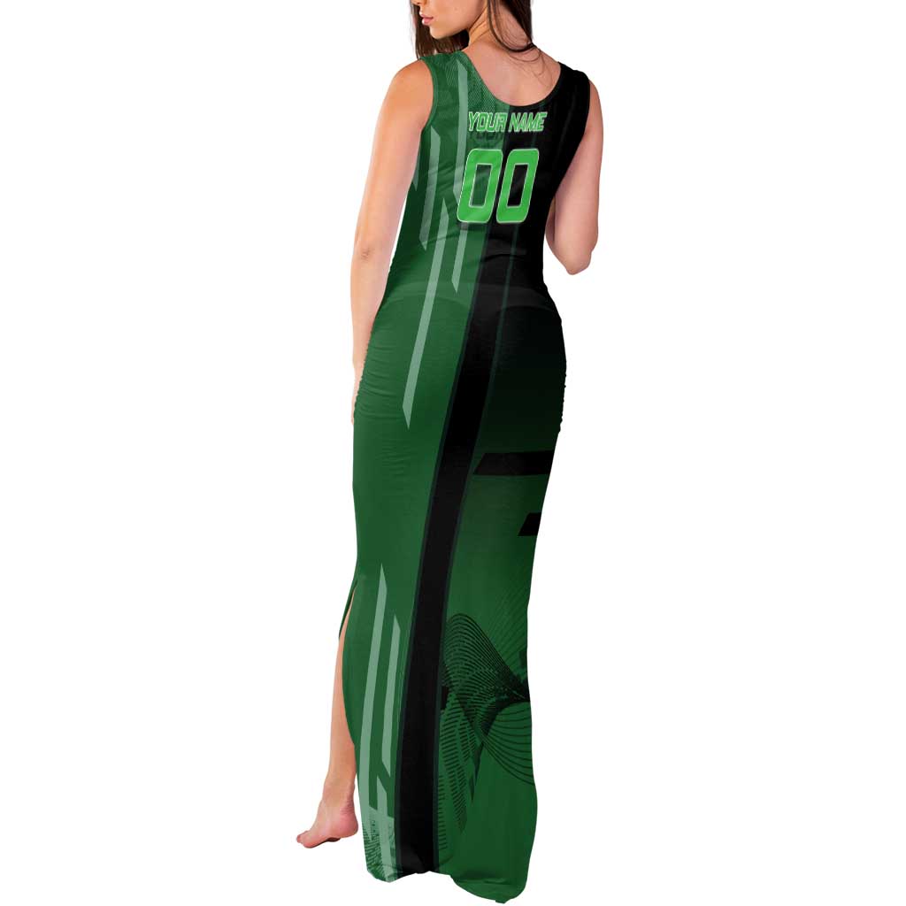 Personalized Shinazugawa Sanemi Badminton Tank Maxi Dress Design with Jump Shot Pose - The Mazicc