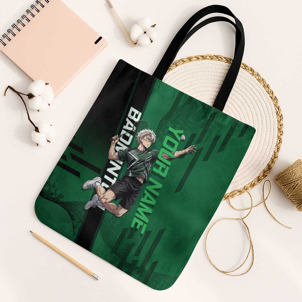 Personalized Shinazugawa Sanemi Badminton Tote Bag Design with Jump Shot Pose - The Mazicc