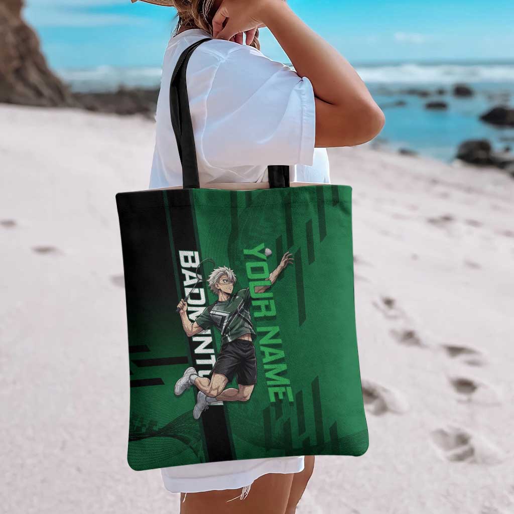 Personalized Shinazugawa Sanemi Badminton Tote Bag Design with Jump Shot Pose - The Mazicc