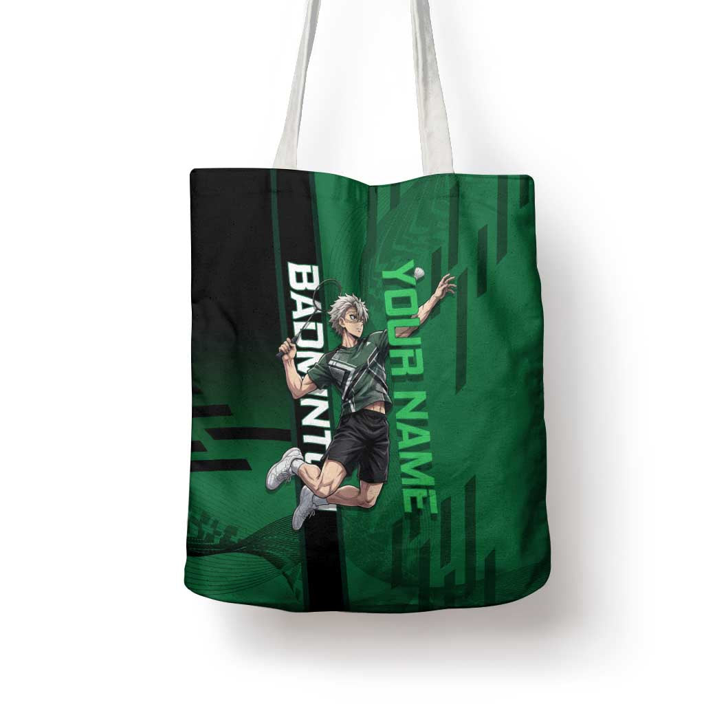 Personalized Shinazugawa Sanemi Badminton Tote Bag Design with Jump Shot Pose - The Mazicc