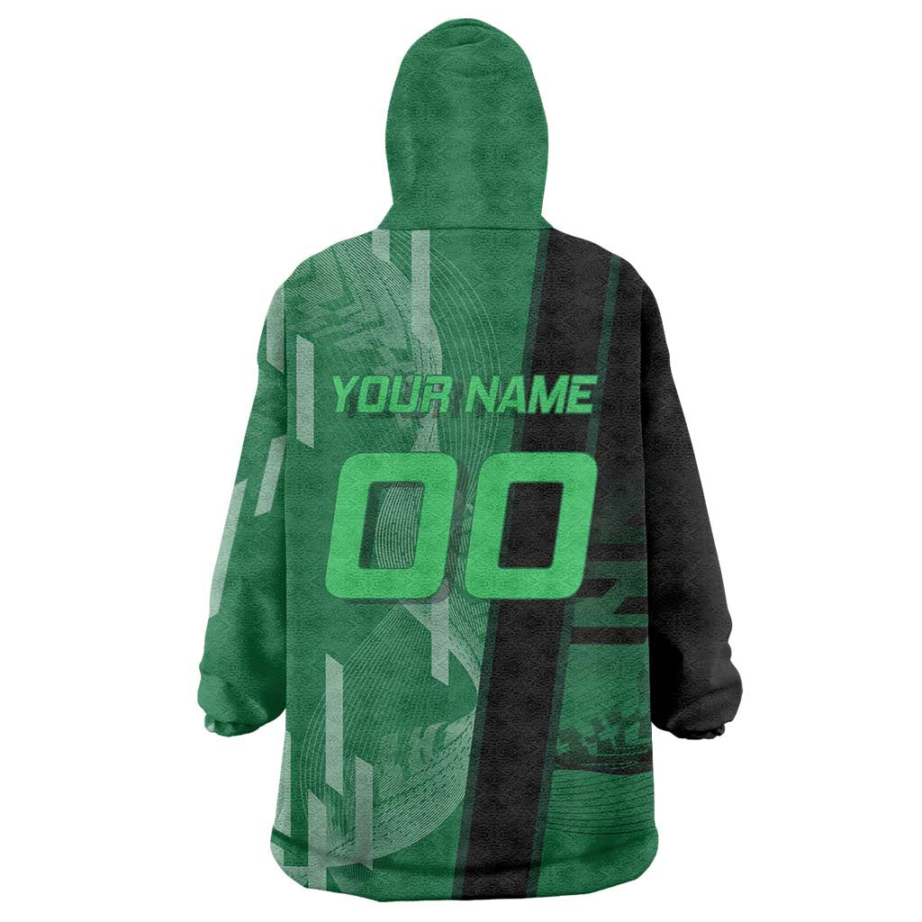 Personalized Shinazugawa Sanemi Badminton Wearable Blanket Hoodie Design with Jump Shot Pose - The Mazicc