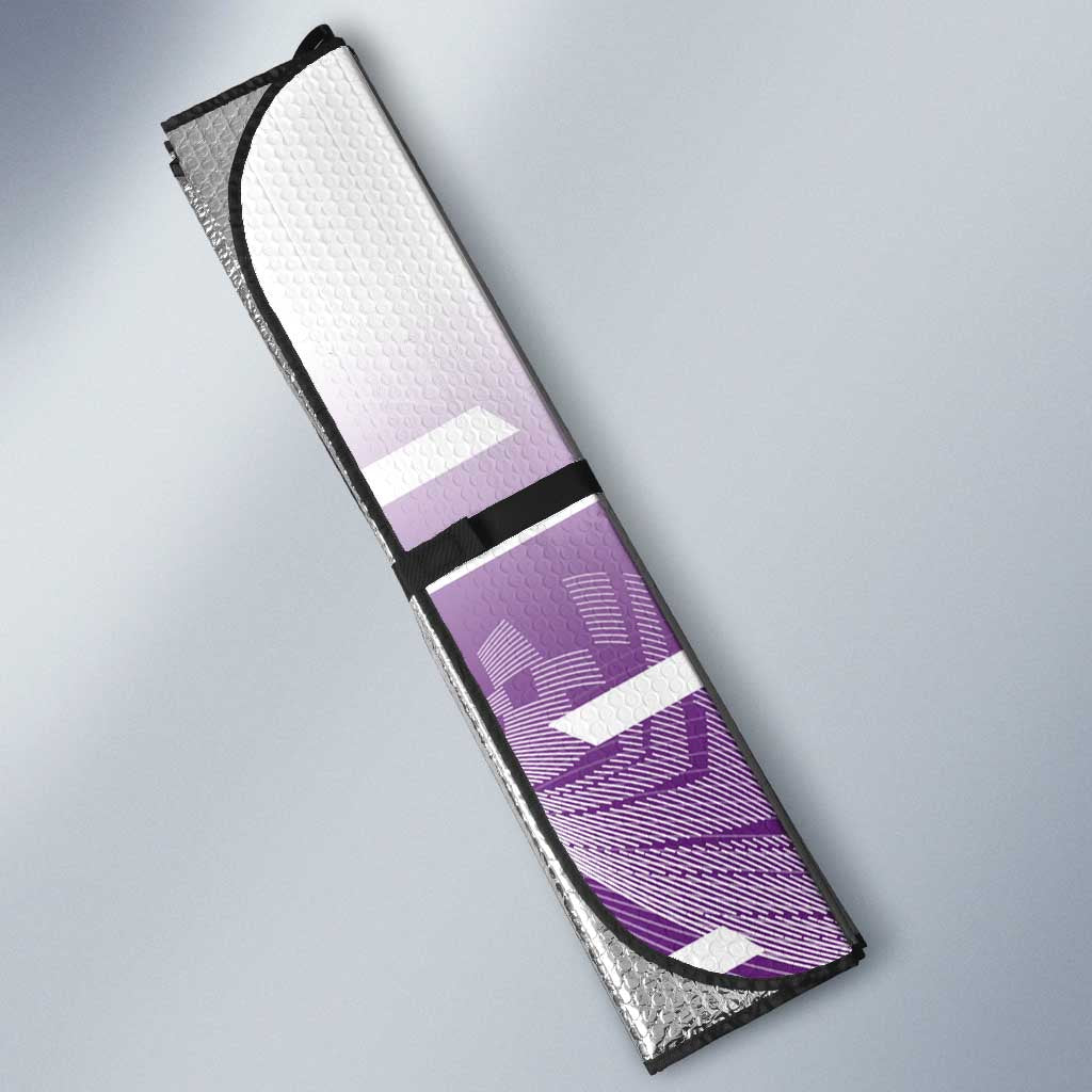 Personalized Shinobu Kocho Badminton Auto Sun Shade with Jump Smash Pose - The Mazicc