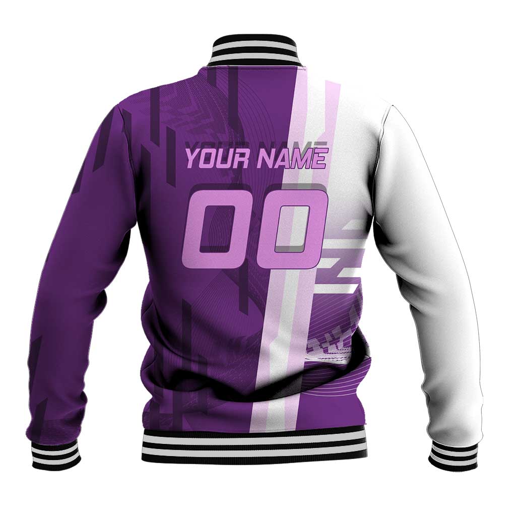 Personalized Shinobu Kocho Badminton Baseball Jacket with Jump Smash Pose - The Mazicc