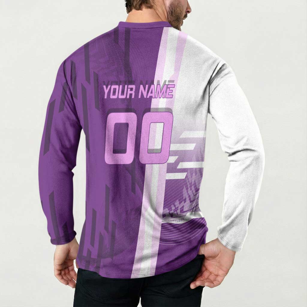 Personalized Shinobu Kocho Badminton Button Sweatshirt with Jump Smash Pose - The Mazicc