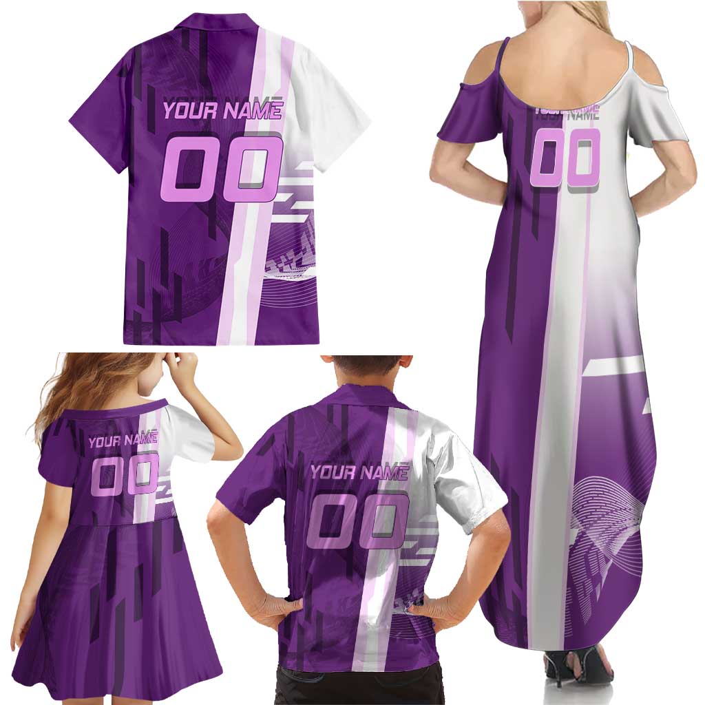 Personalized Shinobu Kocho Badminton Family Matching Summer Maxi Dress and Hawaiian Shirt with Jump Smash Pose