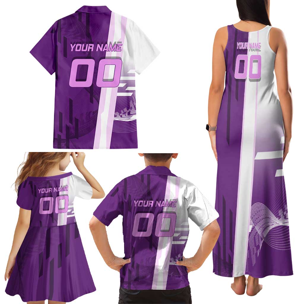 Personalized Shinobu Kocho Badminton Family Matching Tank Maxi Dress and Hawaiian Shirt with Jump Smash Pose