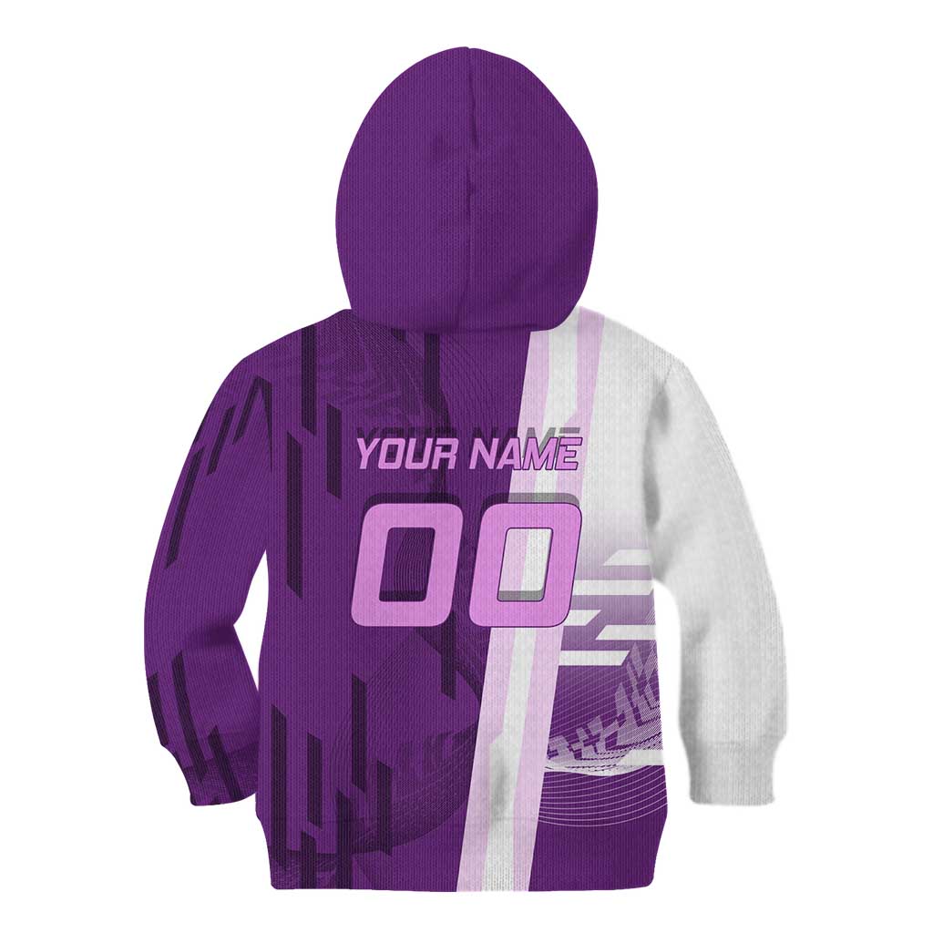 Personalized Shinobu Kocho Badminton Kid Hoodie with Jump Smash Pose - The Mazicc