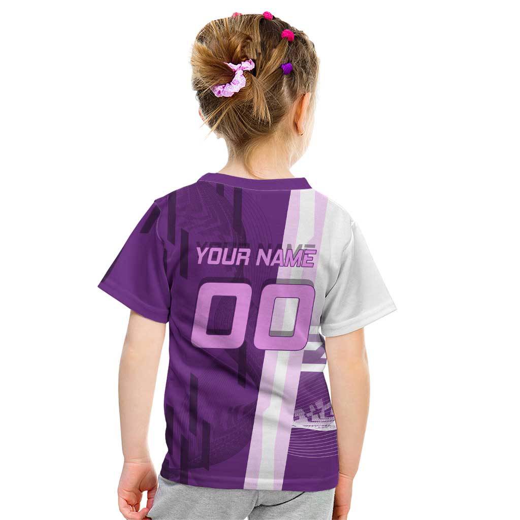 Personalized Shinobu Kocho Badminton Kid T Shirt with Jump Smash Pose - The Mazicc