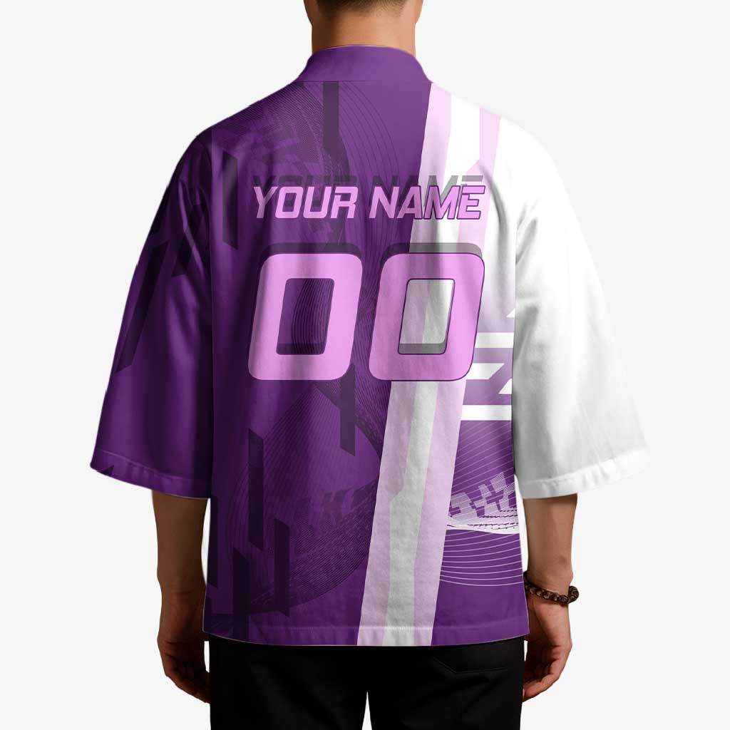 Personalized Shinobu Kocho Badminton Kimono with Jump Smash Pose - The Mazicc